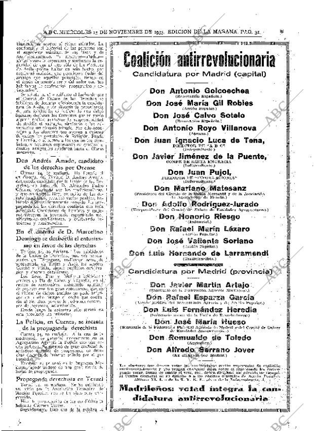 ABC MADRID 15-11-1933 página 31