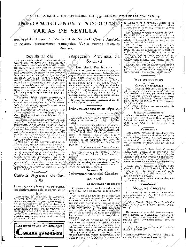 ABC SEVILLA 18-11-1933 página 25