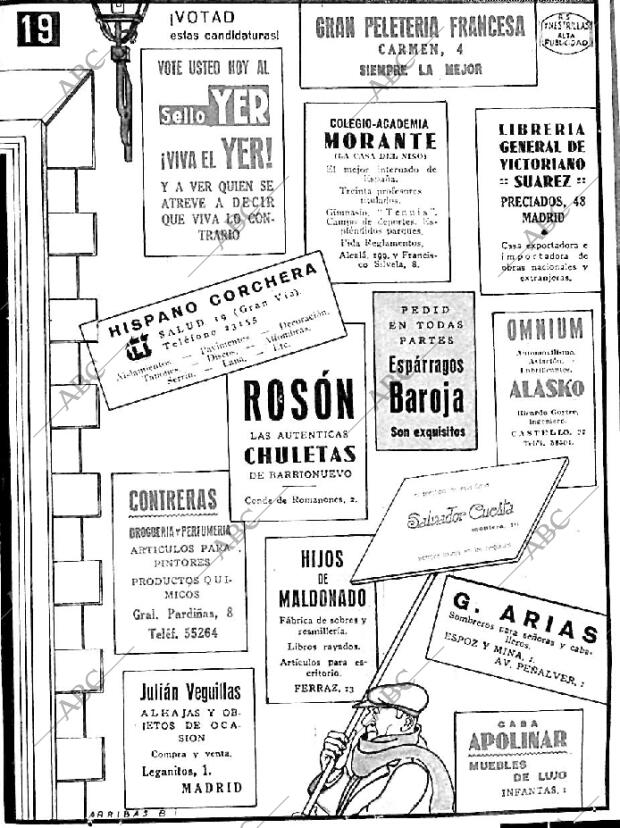 ABC MADRID 19-11-1933 página 13