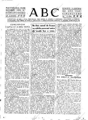 ABC MADRID 19-11-1933 página 25
