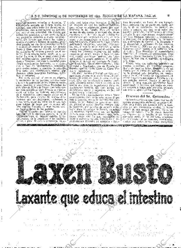 ABC MADRID 19-11-1933 página 28