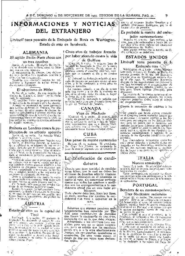 ABC MADRID 19-11-1933 página 51
