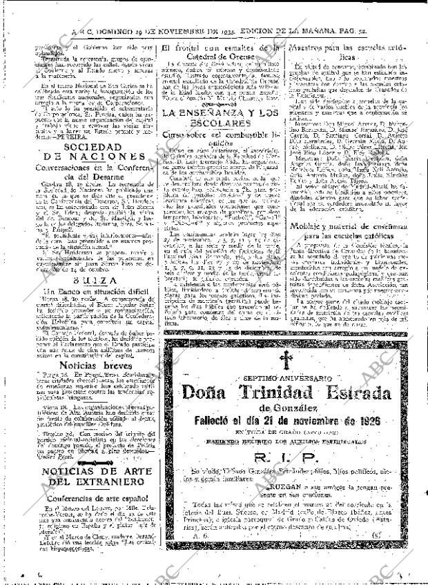 ABC MADRID 19-11-1933 página 52