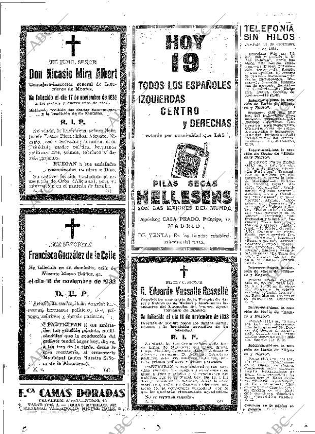 ABC MADRID 19-11-1933 página 65