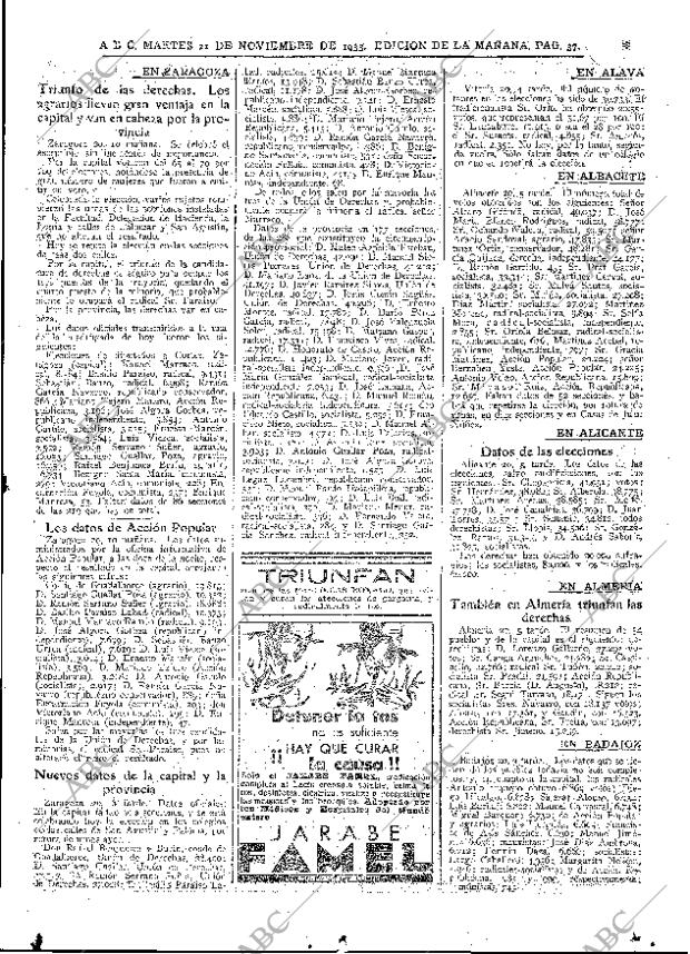 ABC MADRID 21-11-1933 página 37