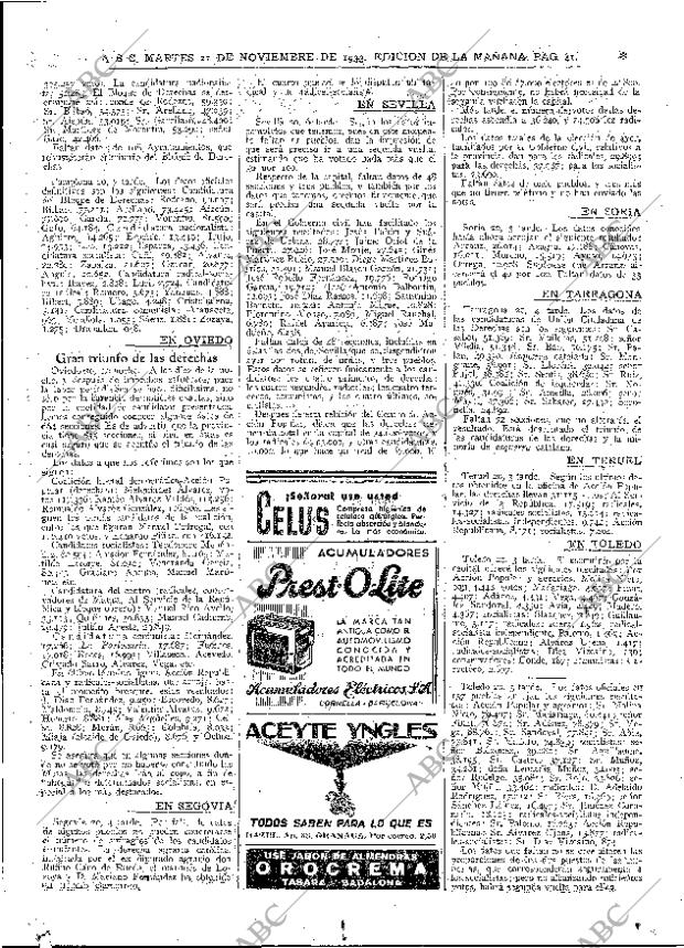 ABC MADRID 21-11-1933 página 41
