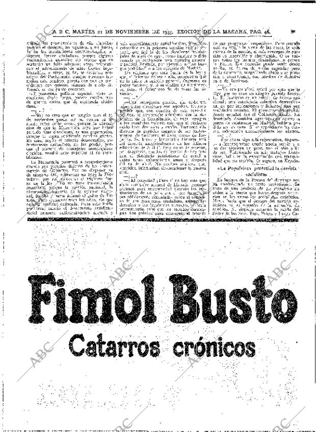 ABC MADRID 21-11-1933 página 46