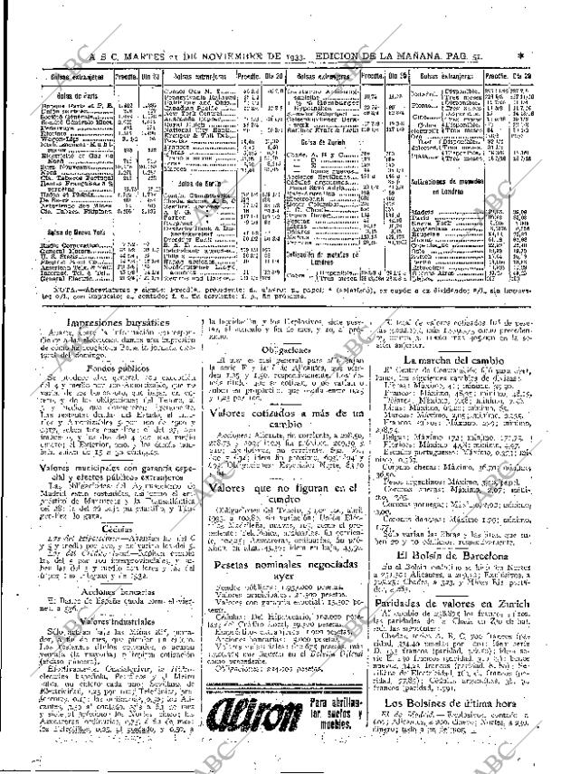 ABC MADRID 21-11-1933 página 51