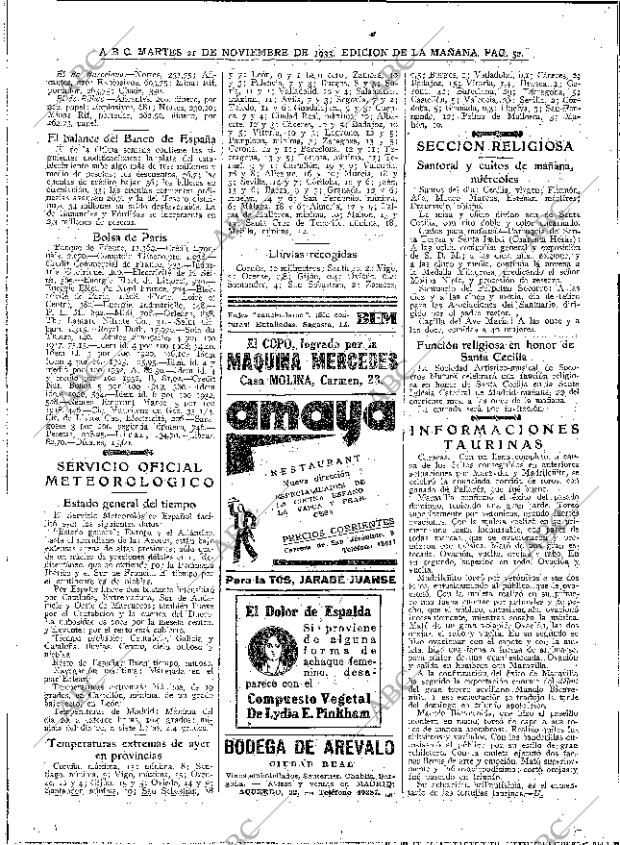 ABC MADRID 21-11-1933 página 52