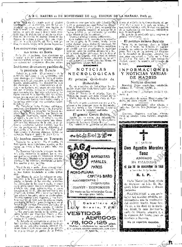 ABC MADRID 21-11-1933 página 54