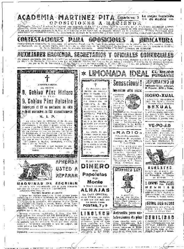 ABC MADRID 21-11-1933 página 60