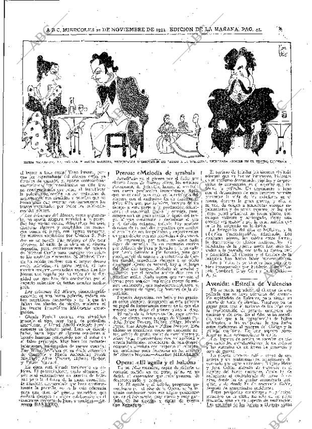 ABC MADRID 22-11-1933 página 41