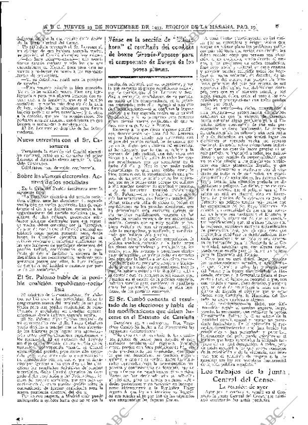 ABC MADRID 23-11-1933 página 19