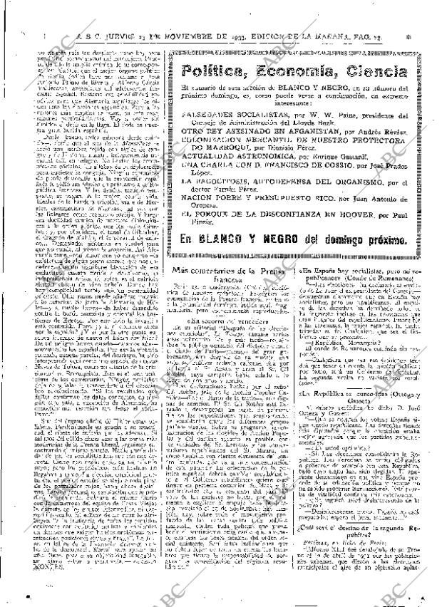 ABC MADRID 23-11-1933 página 23