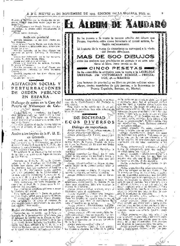 ABC MADRID 23-11-1933 página 31