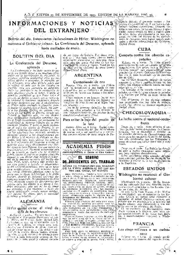 ABC MADRID 23-11-1933 página 35