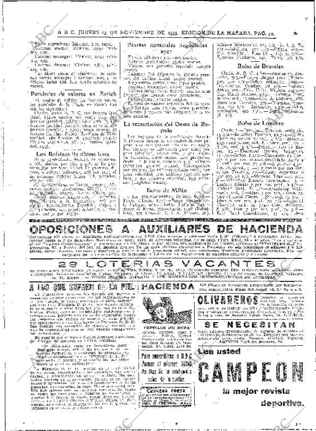 ABC MADRID 23-11-1933 página 40