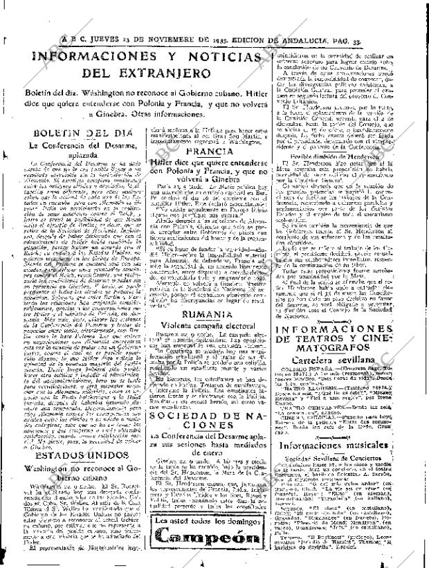 ABC SEVILLA 23-11-1933 página 33