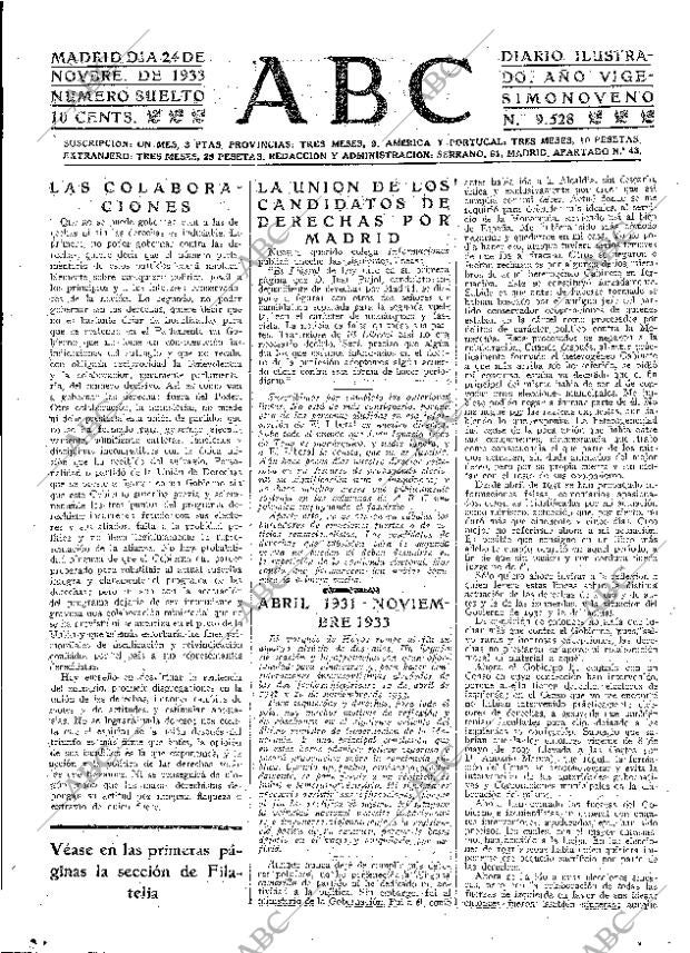 ABC MADRID 24-11-1933 página 17