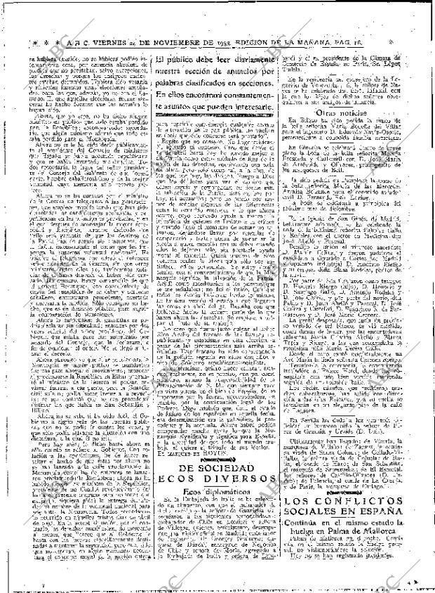 ABC MADRID 24-11-1933 página 18