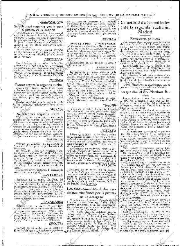 ABC MADRID 24-11-1933 página 22
