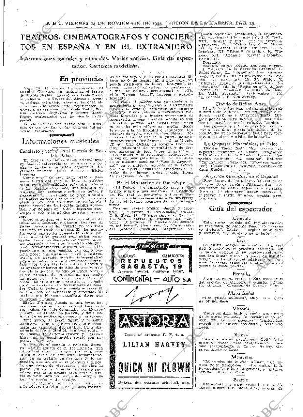 ABC MADRID 24-11-1933 página 39