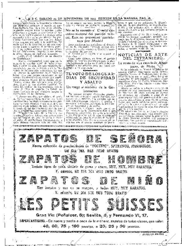 ABC MADRID 25-11-1933 página 18