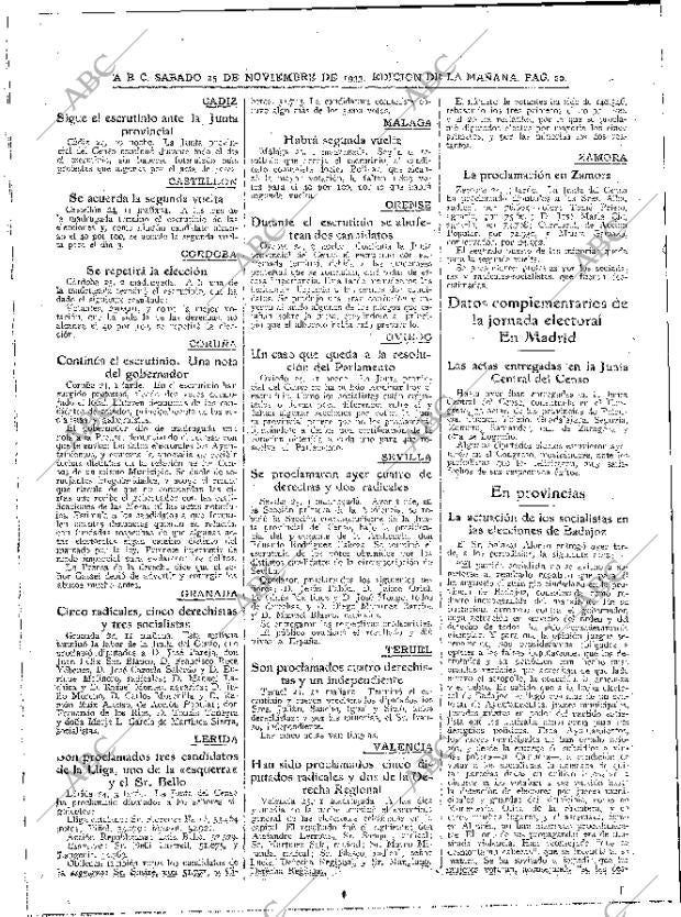 ABC MADRID 25-11-1933 página 20