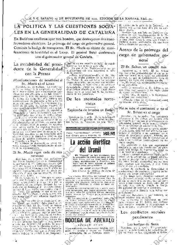 ABC MADRID 25-11-1933 página 31