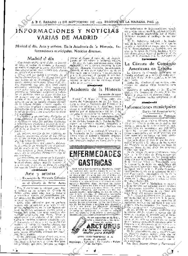 ABC MADRID 25-11-1933 página 33