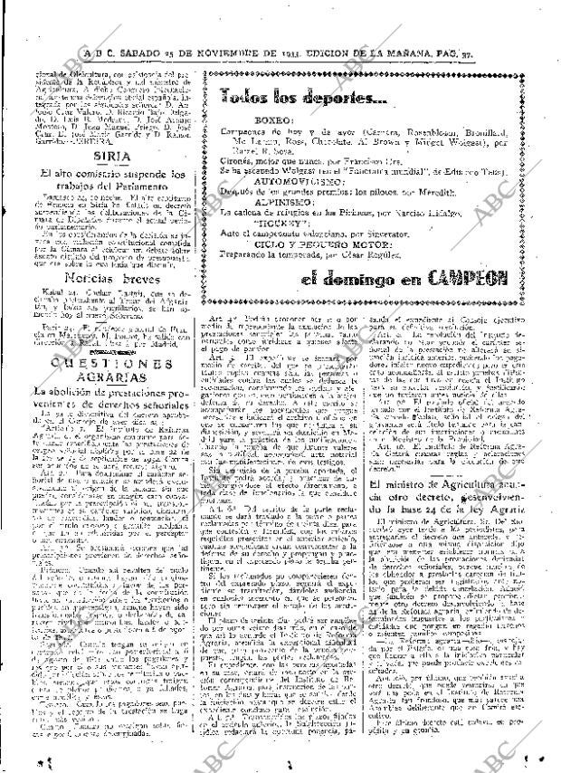 ABC MADRID 25-11-1933 página 37