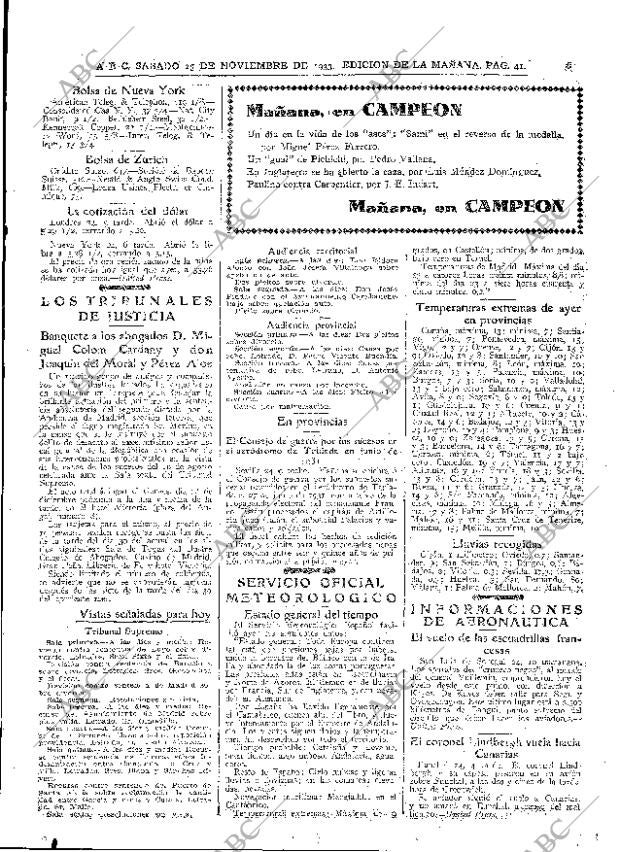 ABC MADRID 25-11-1933 página 41