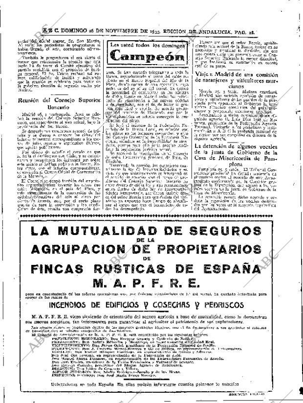 ABC SEVILLA 26-11-1933 página 28