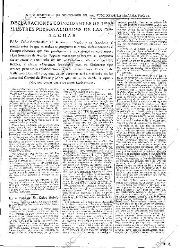 ABC MADRID 28-11-1933 página 19