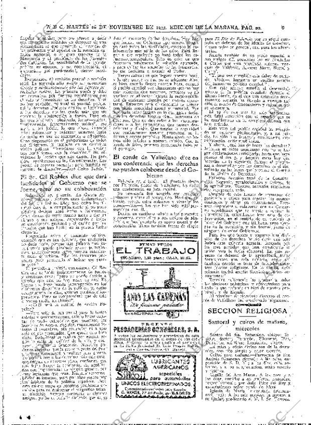 ABC MADRID 28-11-1933 página 20