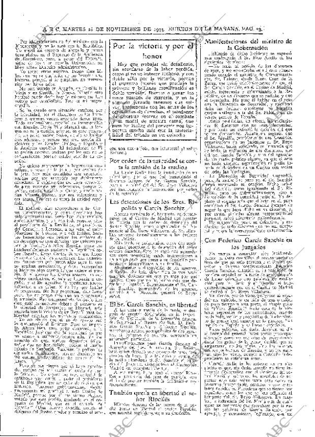 ABC MADRID 28-11-1933 página 23