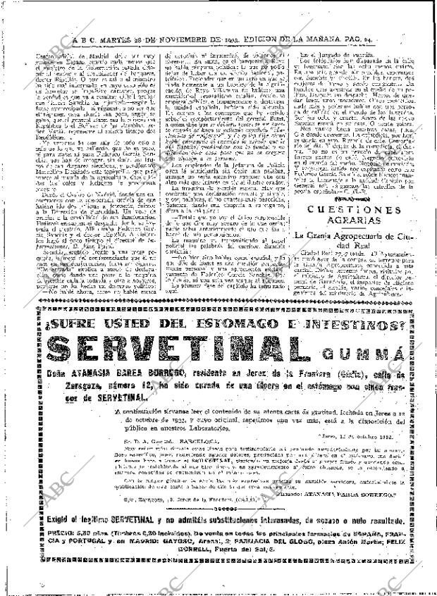 ABC MADRID 28-11-1933 página 24