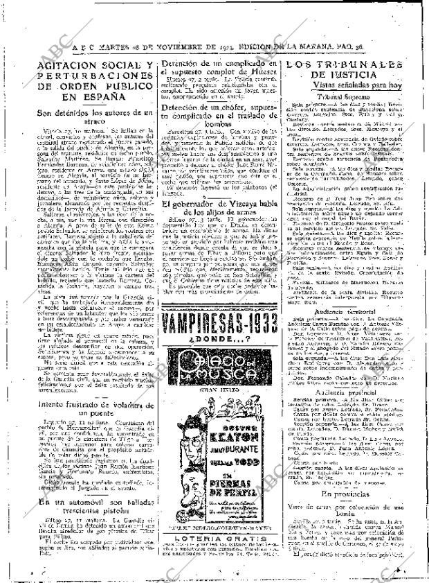 ABC MADRID 28-11-1933 página 36