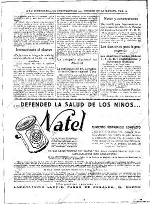 ABC MADRID 29-11-1933 página 22