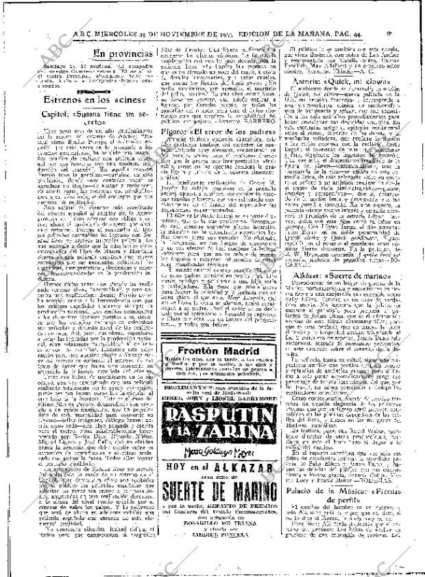 ABC MADRID 29-11-1933 página 44