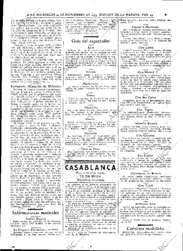 ABC MADRID 29-11-1933 página 45