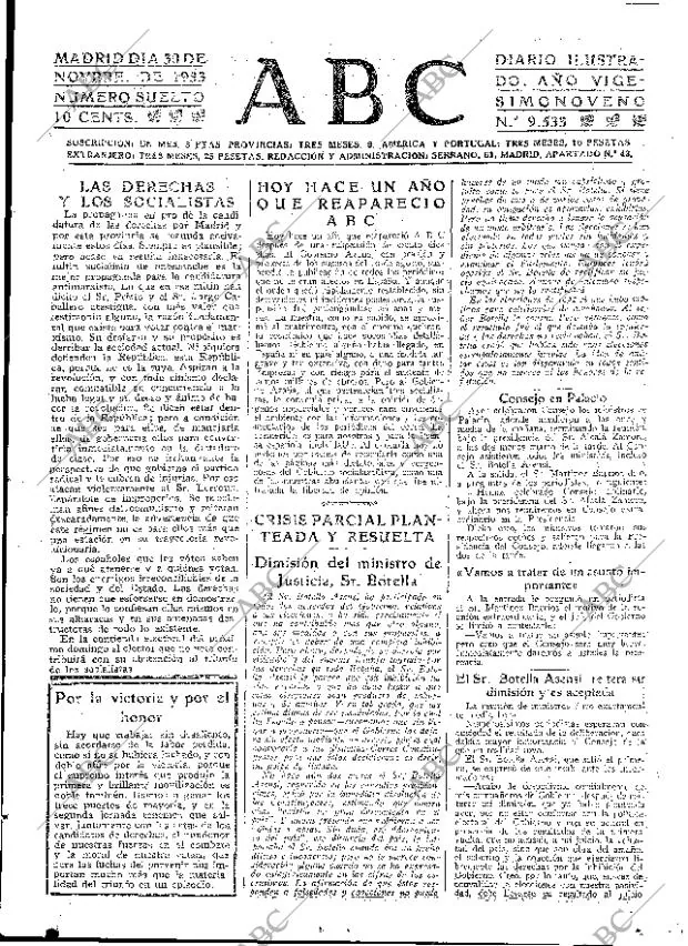 ABC MADRID 30-11-1933 página 17