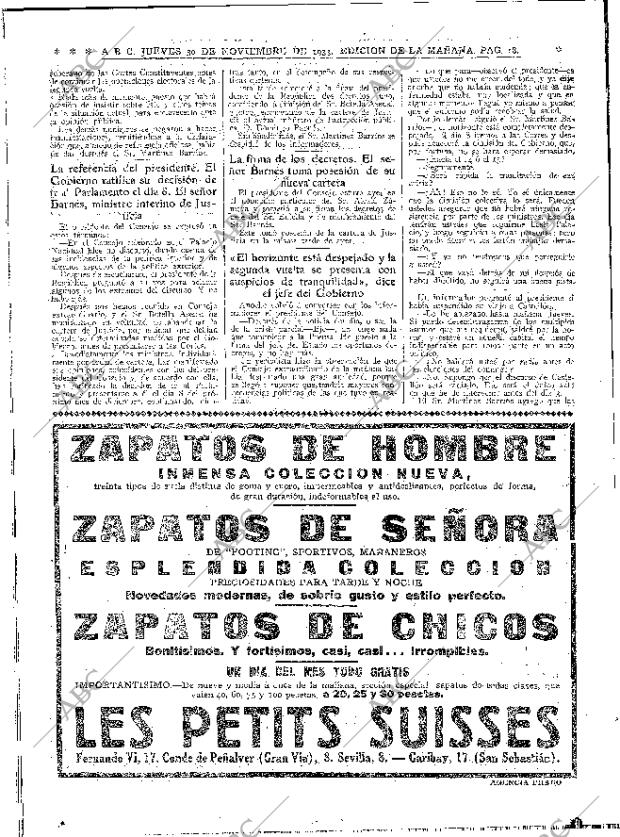 ABC MADRID 30-11-1933 página 18