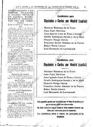 ABC MADRID 30-11-1933 página 21