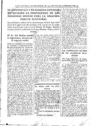 ABC MADRID 30-11-1933 página 23