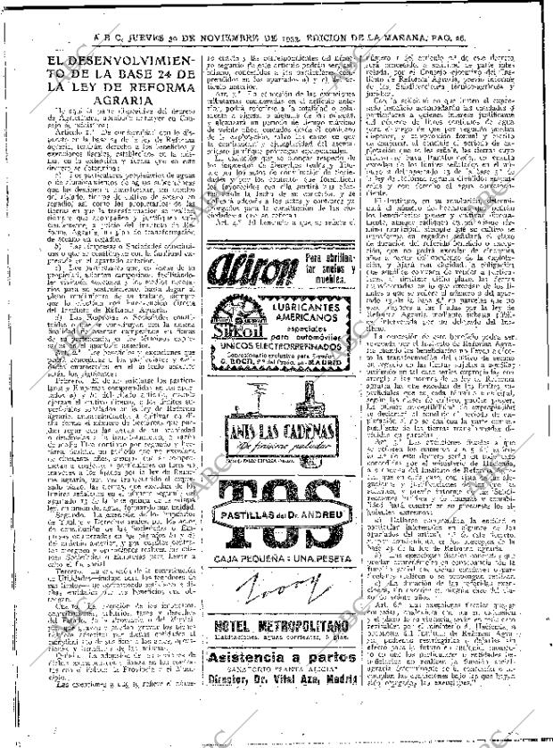ABC MADRID 30-11-1933 página 26
