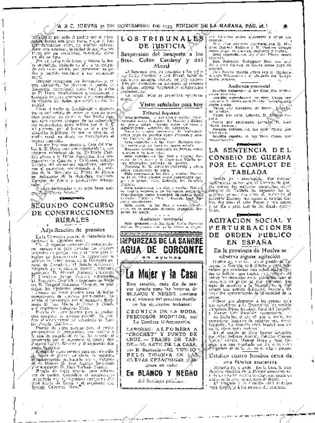 ABC MADRID 30-11-1933 página 28