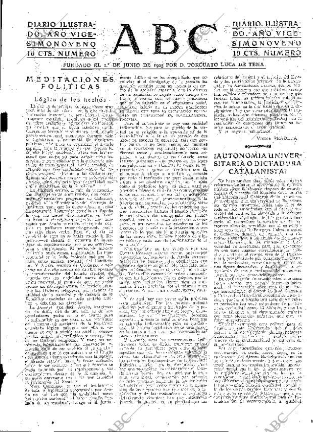 ABC MADRID 30-11-1933 página 3