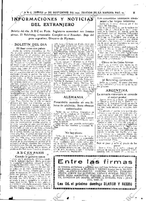 ABC MADRID 30-11-1933 página 35