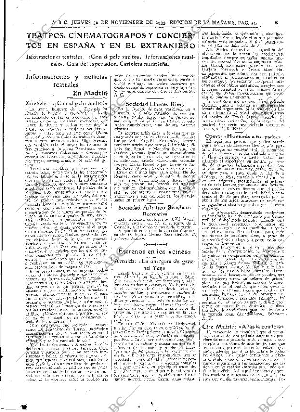 ABC MADRID 30-11-1933 página 43